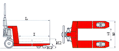 Схема ручной гидравлической тележки Niuli CBY-AC 2.5