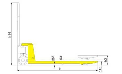 Схема №1 ручной гидравлической тележки Stocklift BFL10-SL